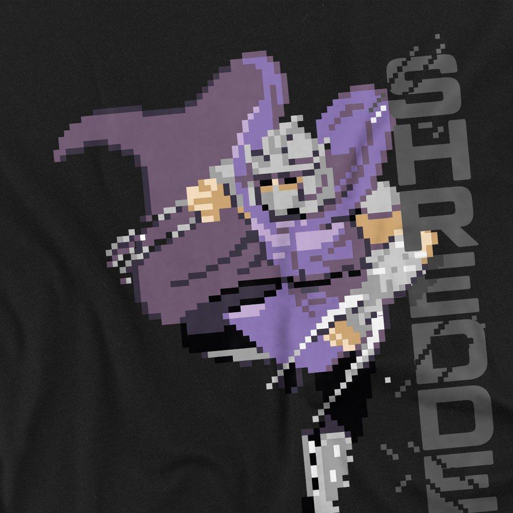 Black - Teenage Mutant Ninja Turtles - Tmnt Retro Arcade Shredder Long Sleeve T-Shirt Bl - 2