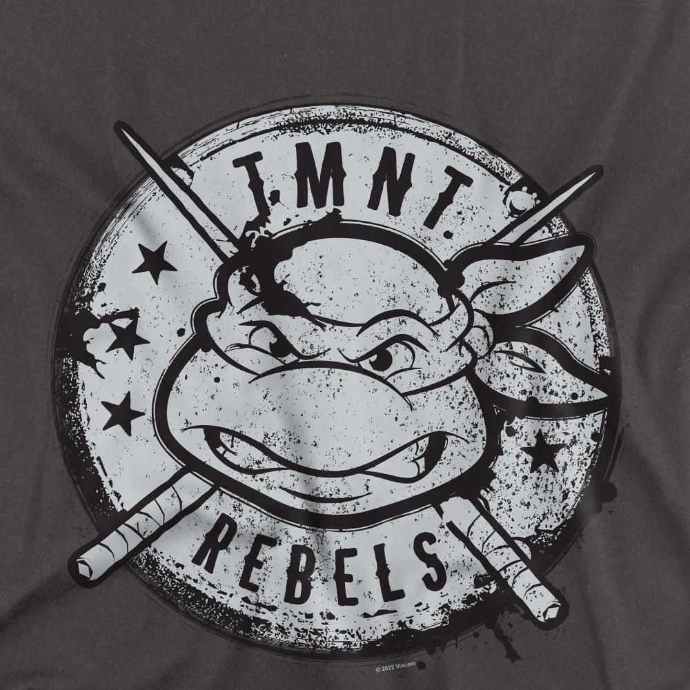 Grey - Teenage Mutant Ninja Turtles - Tmnt Rebels Distressed Logo Long Sleeve T-Shirt C - 2