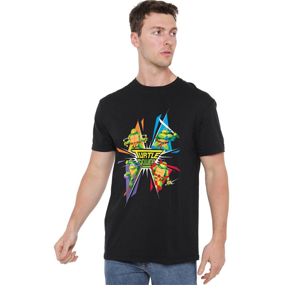 Black - Teenage Mutant Ninja Turtles - Tmnt Turtle Power T Shirt Black - 1