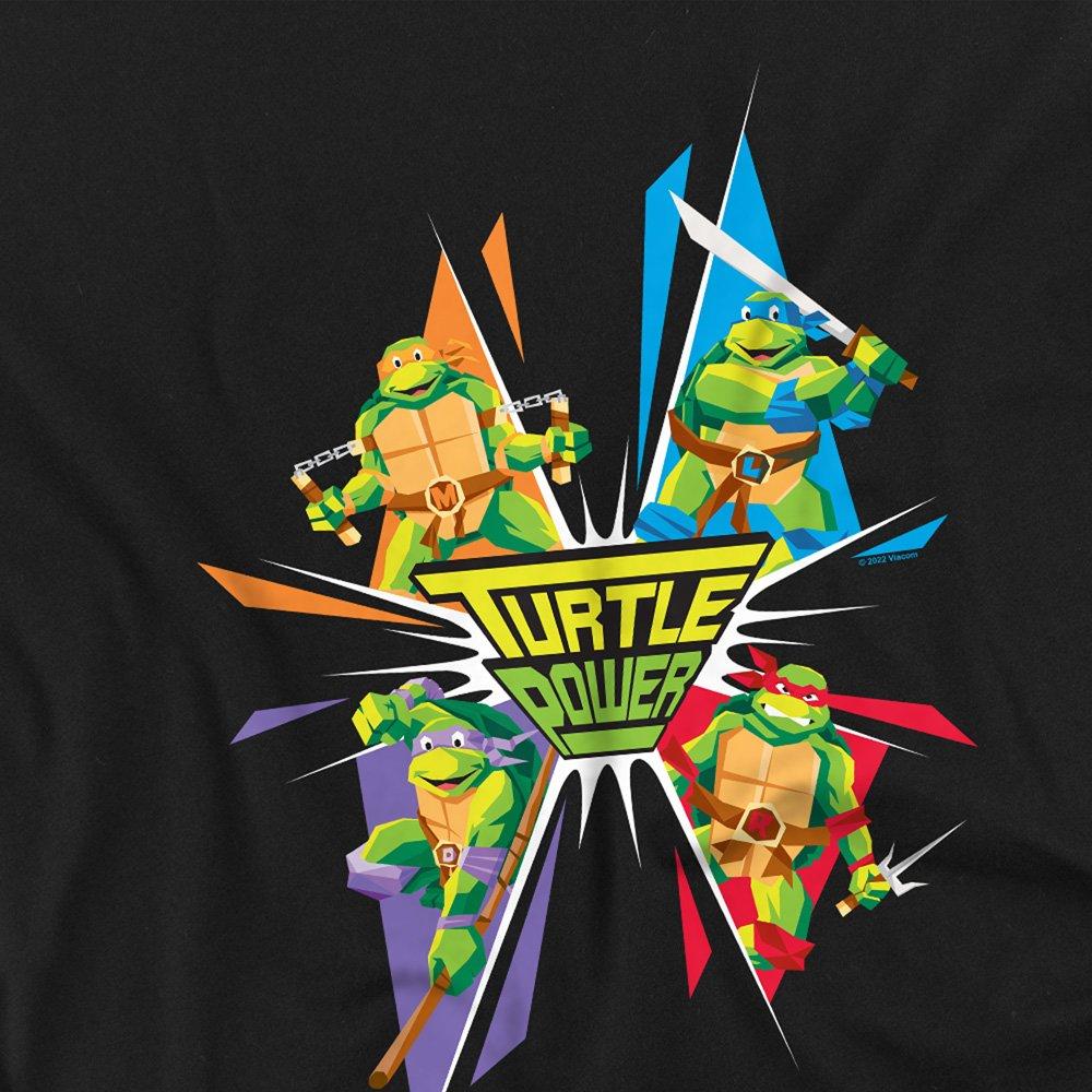 Black - Teenage Mutant Ninja Turtles - Tmnt Turtle Power T Shirt Black - 2