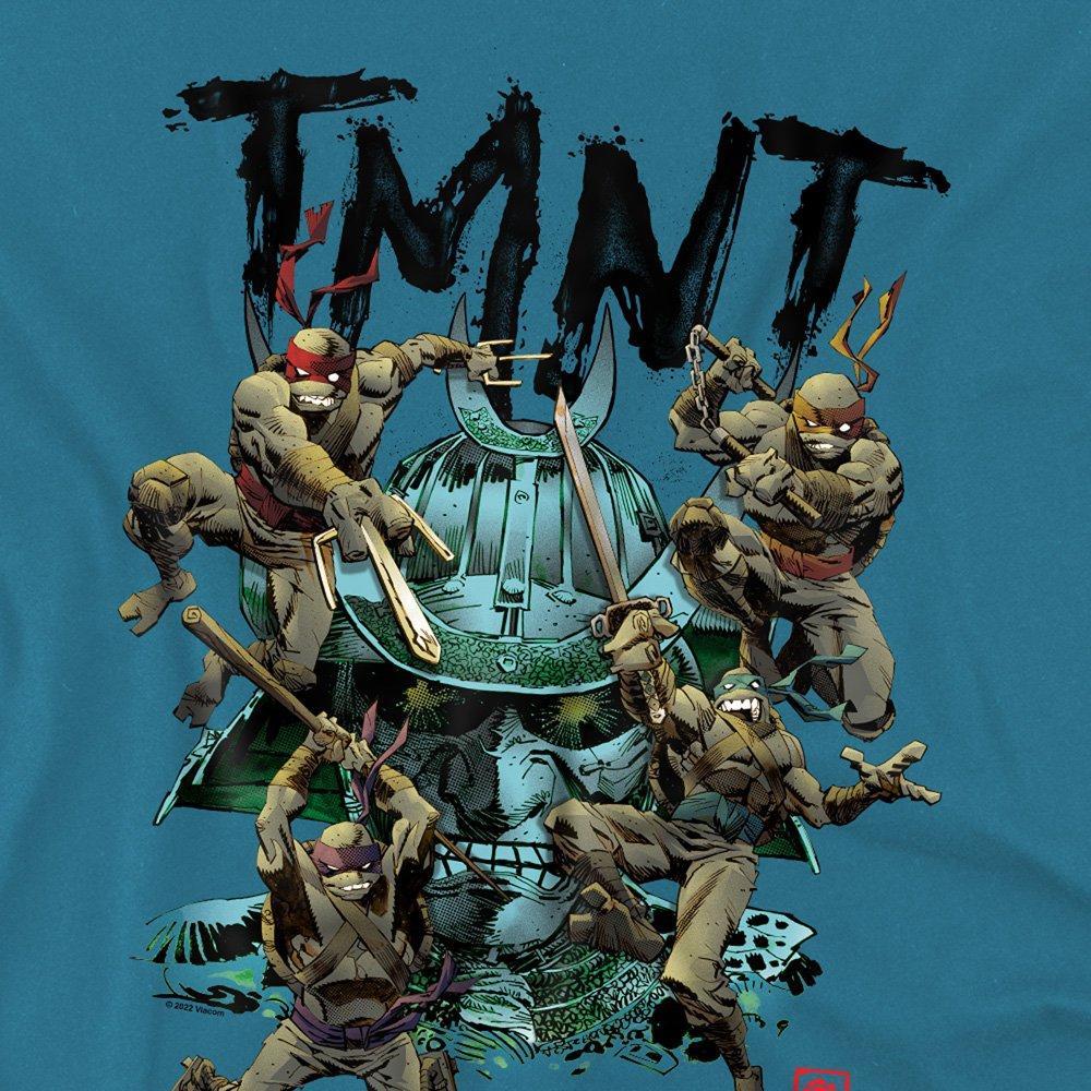 Grey - Teenage Mutant Ninja Turtles - Tmnt Feudal Japan T Shirt Slate - 2