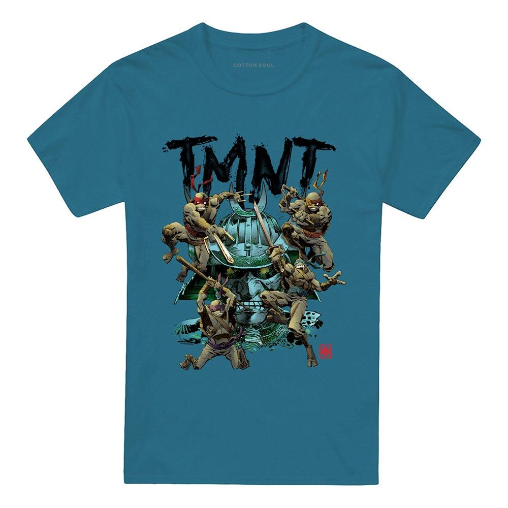 Grey - Teenage Mutant Ninja Turtles - Tmnt Feudal Japan T Shirt Slate - 4