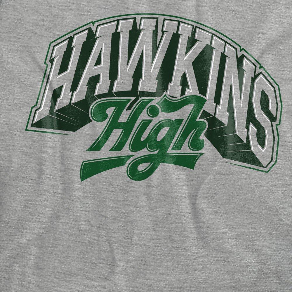 Light Grey - Stranger Things - Stranger Things Hawkins High Logo Womens T-Shirt - 2
