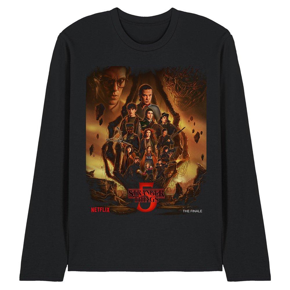 Black - Stranger Things - Stranger Things The Finale Poster Long Sleeve T-Sh - 1