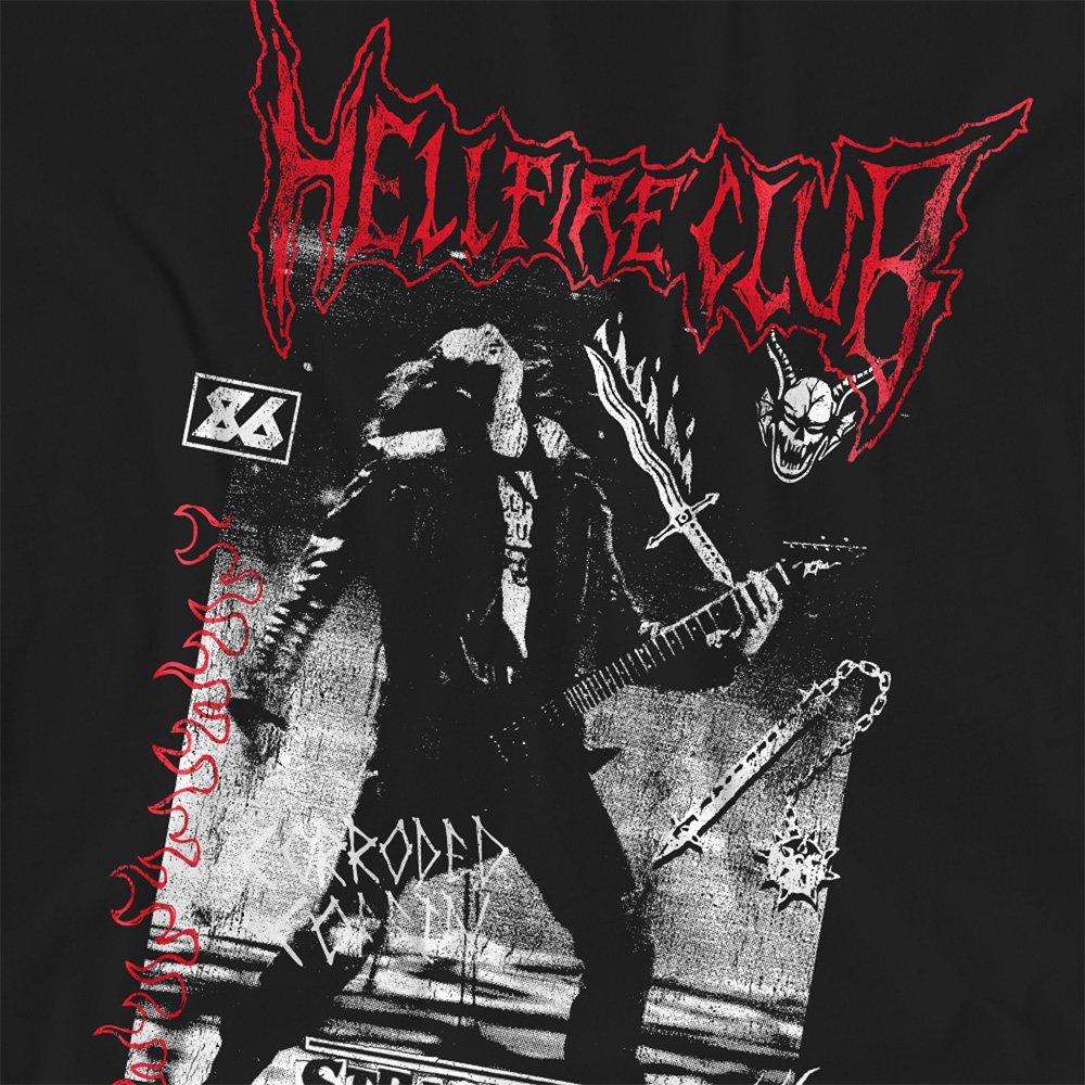 Black - Stranger Things - Stranger Things Eddie Hellfire Womens T-Shirt Bla - 2