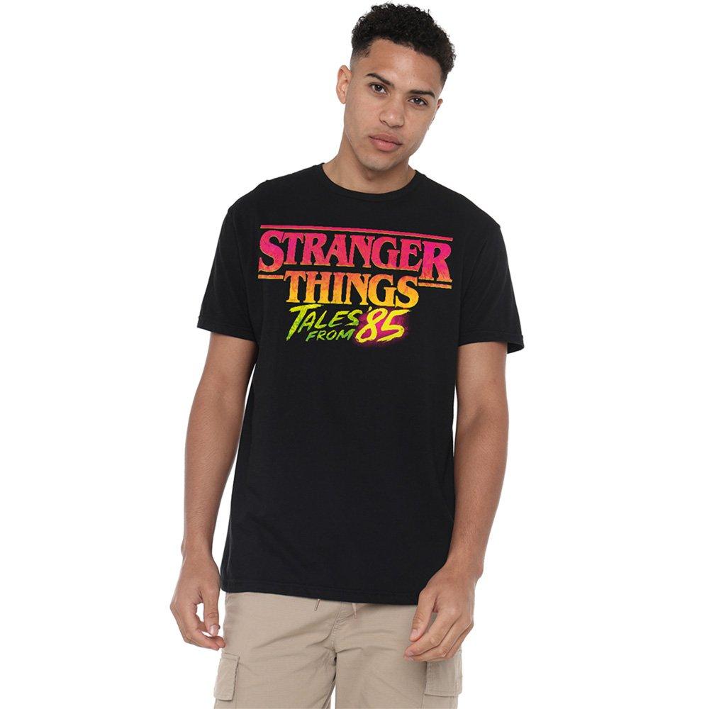 Black - Stranger Things - Stranger Things Tales From 85 Logo T Shirt Black - 1