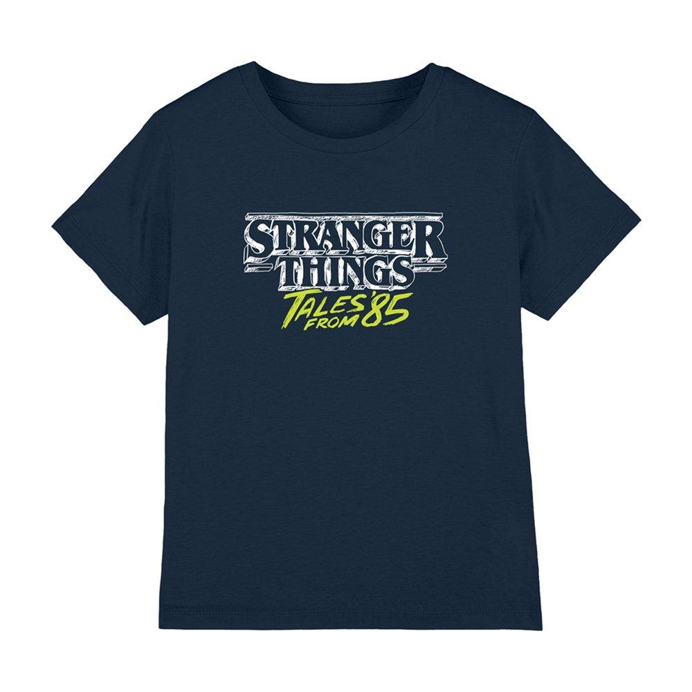 Navy - Stranger Things - Stranger Things Tales From 85 Two Tone Logo Kids T - 1