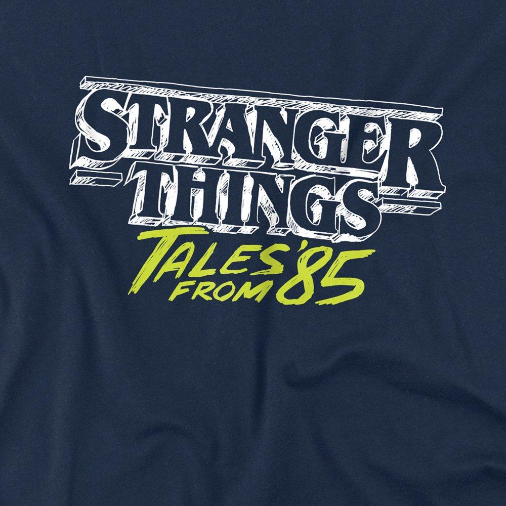 Navy - Stranger Things - Stranger Things Tales From 85 Two Tone Logo Kids T - 2