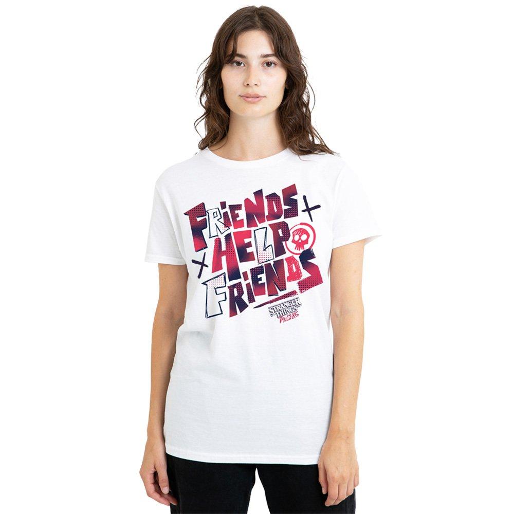 White - Stranger Things - Stranger Things Tales From 85 Friends Help T-Shirt - 1