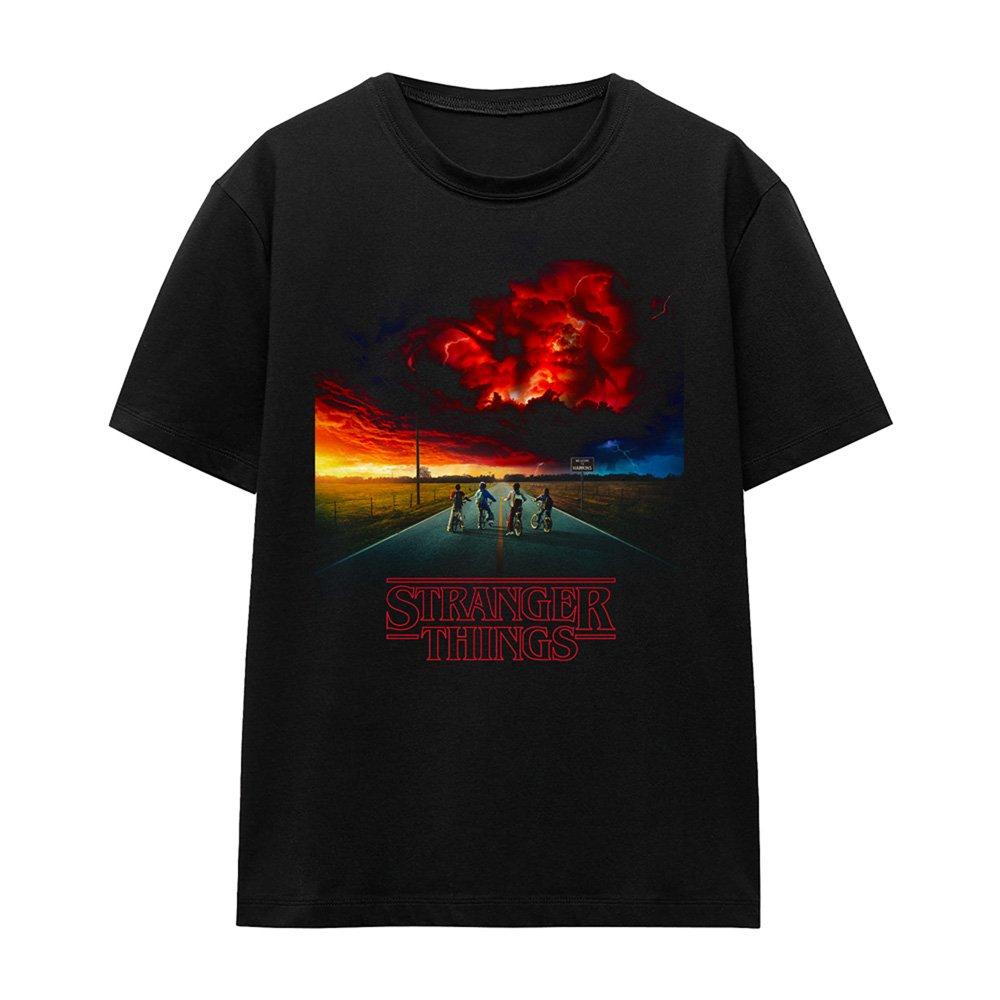 Black - Stranger Things - Stranger Things Mindflayer Poster T Shirt Black - 4