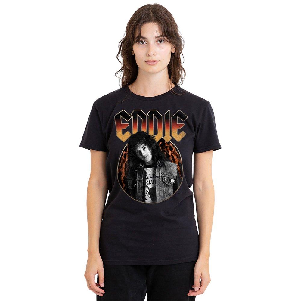 Black - Stranger Things - Stranger Things Eddie Rock Band T Shirt Black - 1