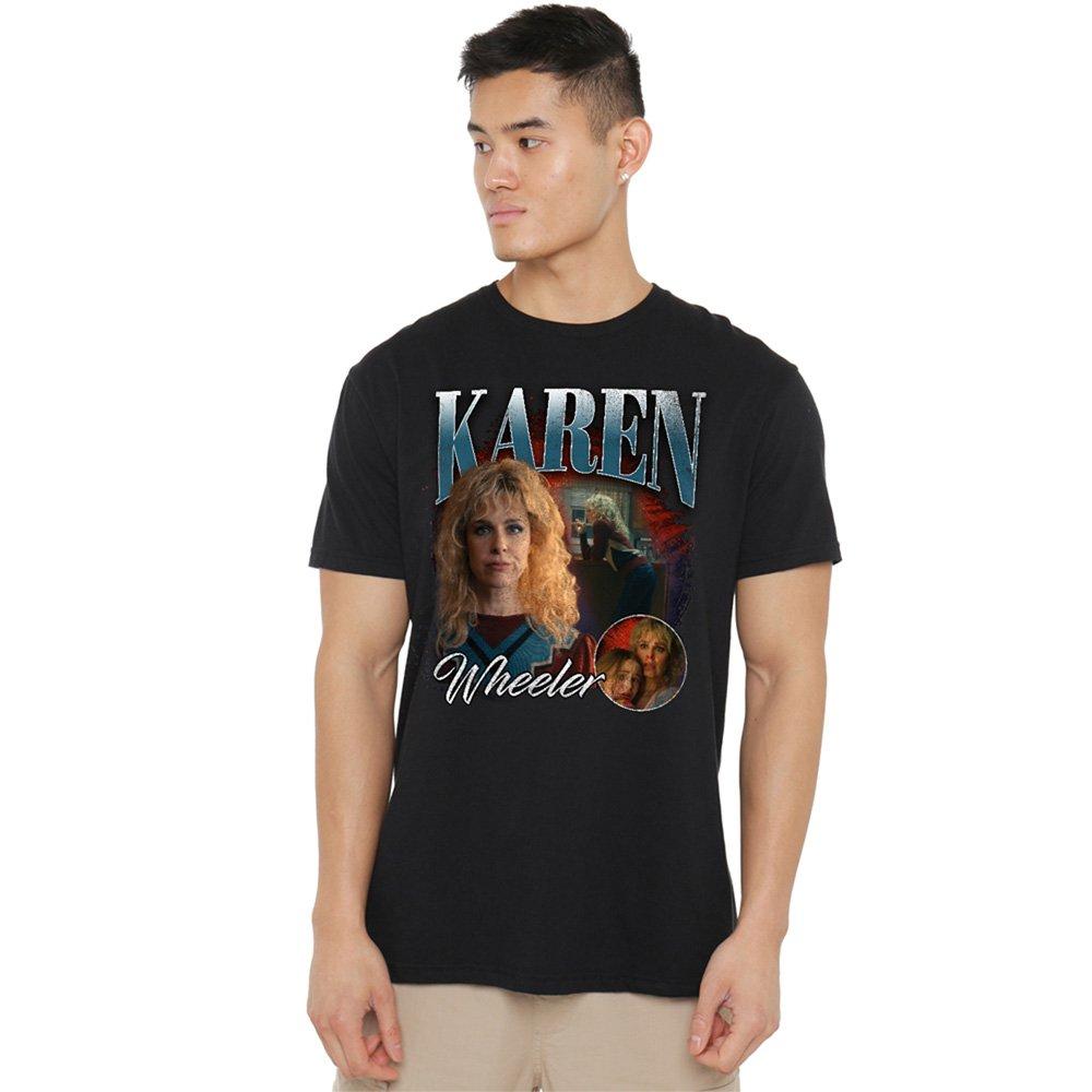 Black - Stranger Things - Stranger Things Karen Homage T-Shirt Black - 1