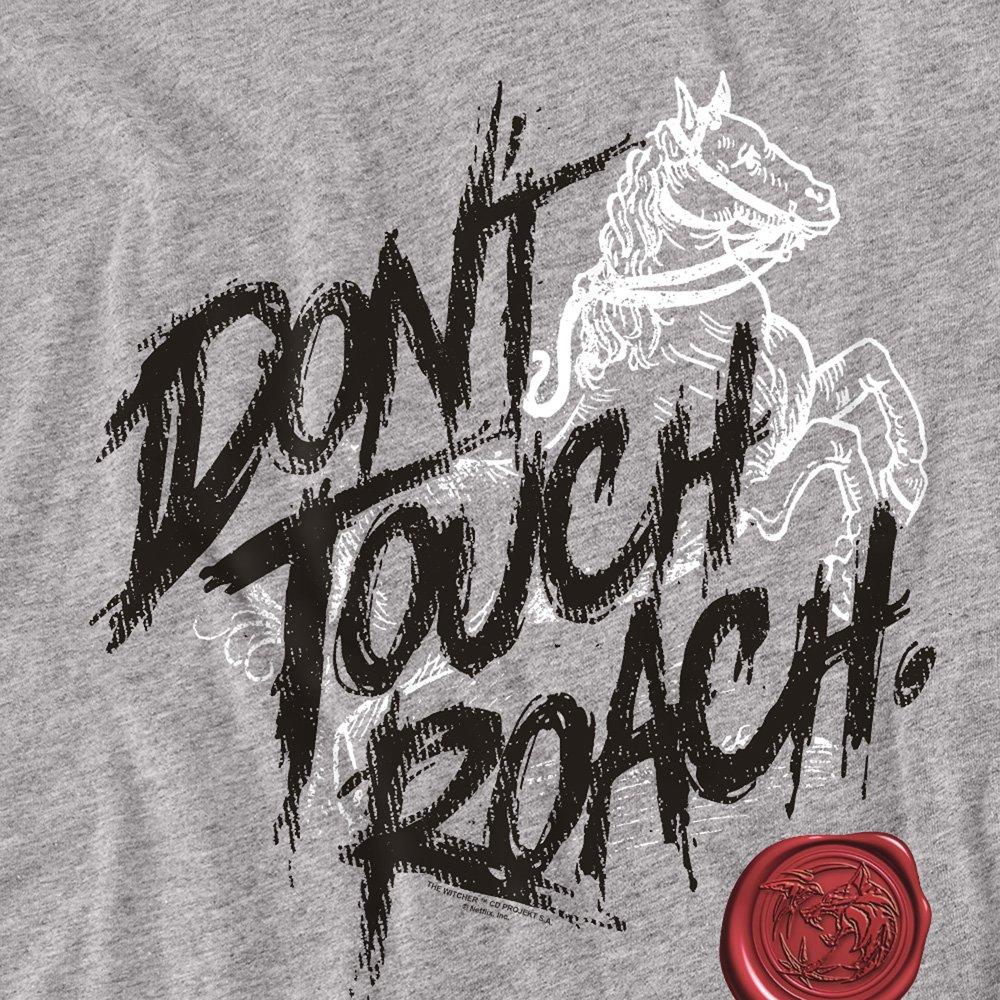 Light Grey - The Witcher - The Witcher DonT Touch Roach Long Sleeve T-Shirt - 2