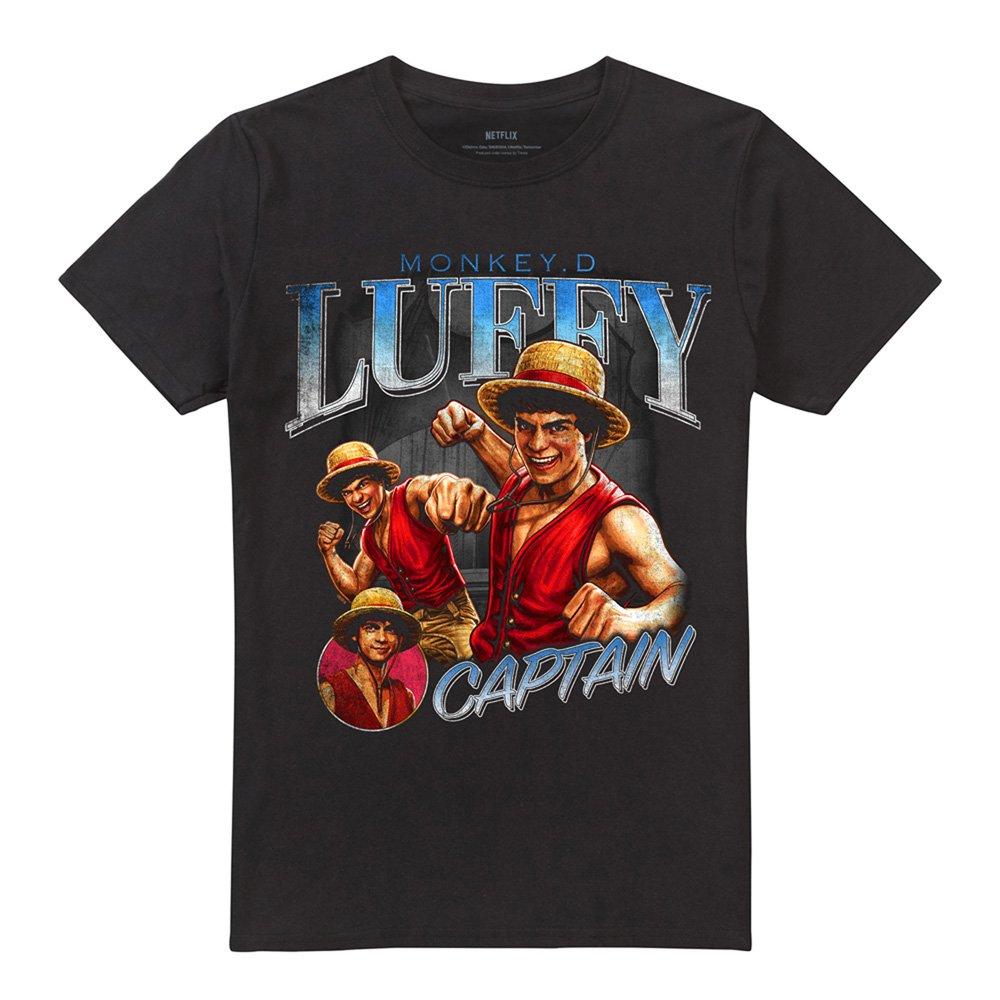 Black - One Piece - One Piece Luffy Homage T-Shirt Black - 4