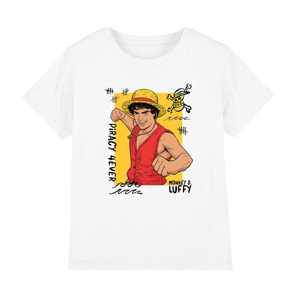 One Piece One Piece Monkey.D.Luffy Piracy Kids T-Shirt Whit
