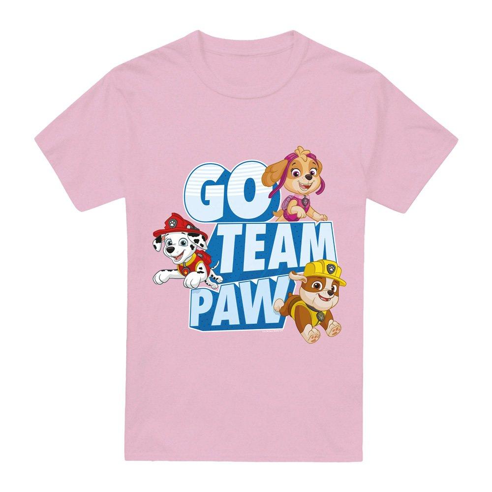 Pink - Paw Patrol - Paw Patrol Go Team Paw T Shirt Pink - 4