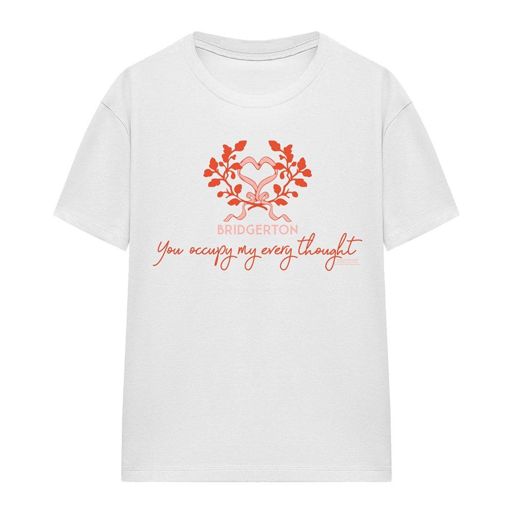 White - Bridgerton - Bridgerton Occupy My Thoughts T Shirt White - 4