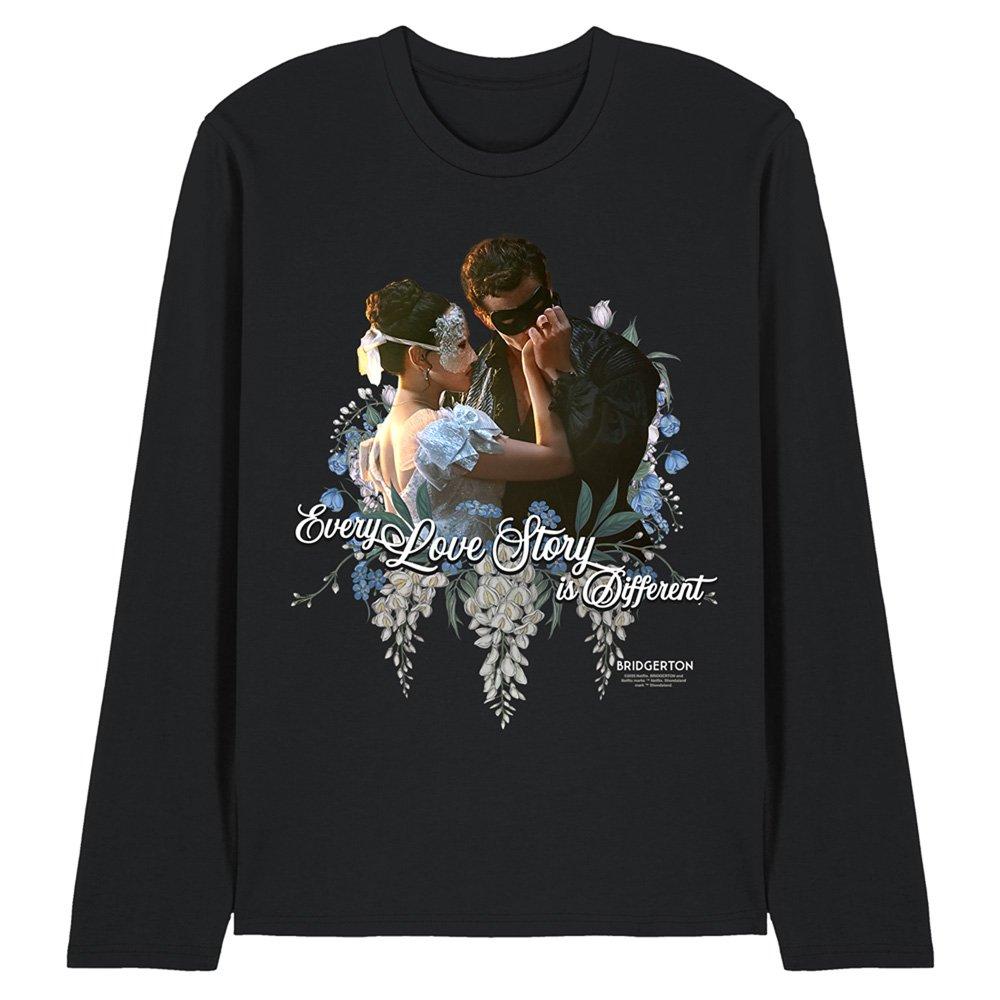 Bridgerton Men's Benedict And Sophie Long Sleeve T-Shirt - Black - XXL