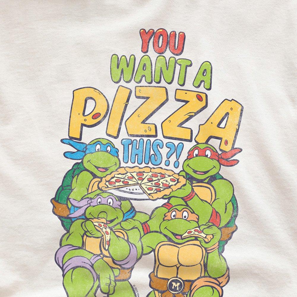 Natural - Teenage Mutant Ninja Turtles - Teenage Mutant Ninja Turtles Pizza This Mens T-Shi - 2