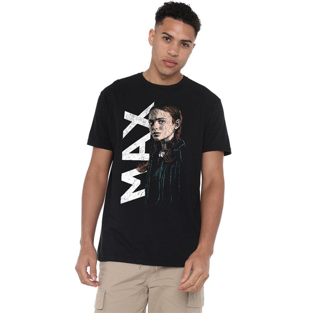 Black - Stranger Things - Stranger Things Max Neo Homage T Shirt Black - 1