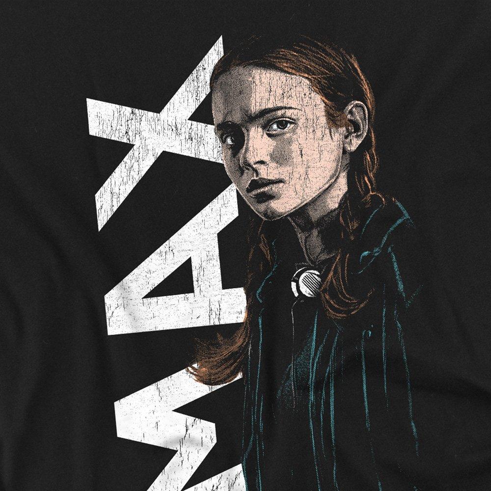 Black - Stranger Things - Stranger Things Max Neo Homage T Shirt Black - 2