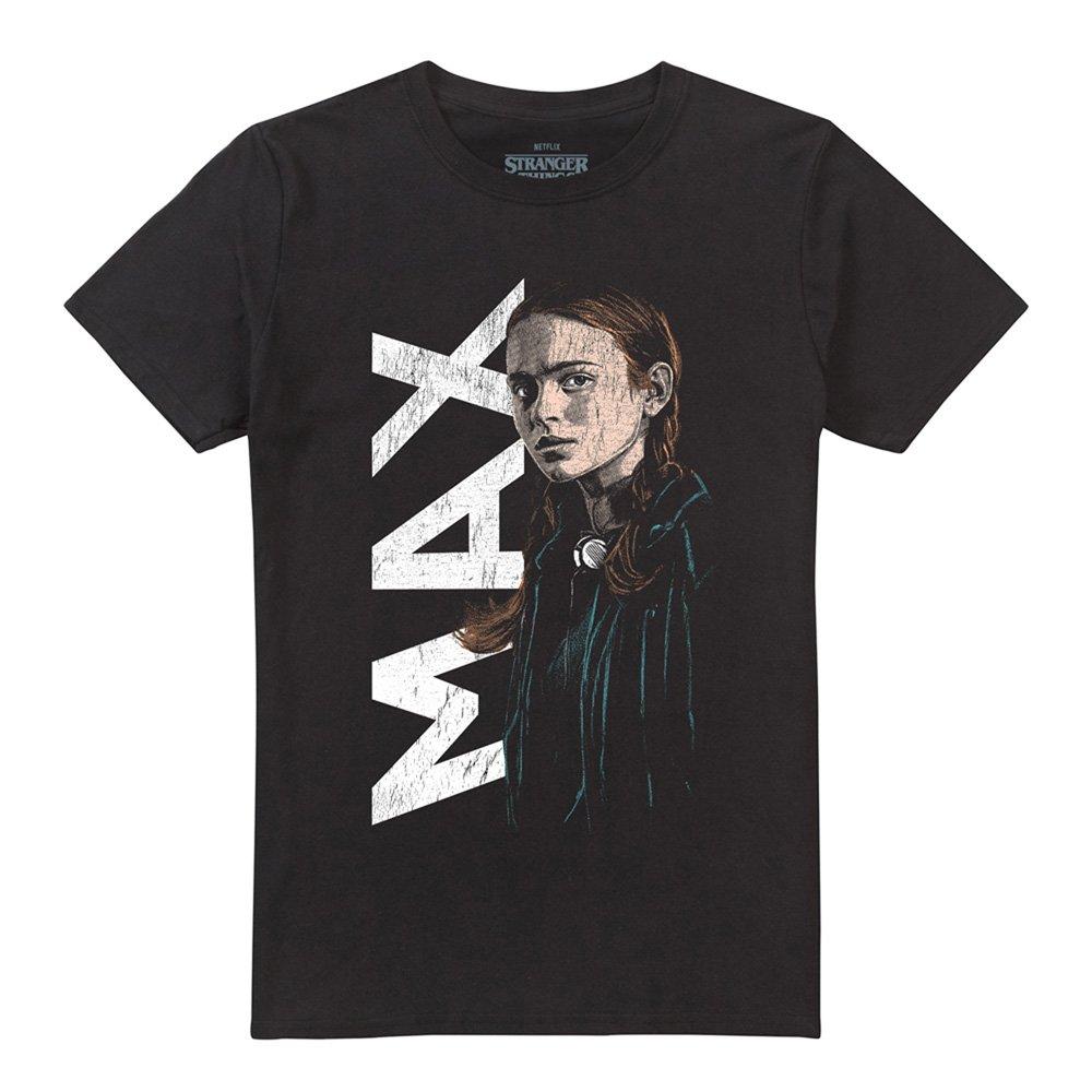 Black - Stranger Things - Stranger Things Max Neo Homage T Shirt Black - 4