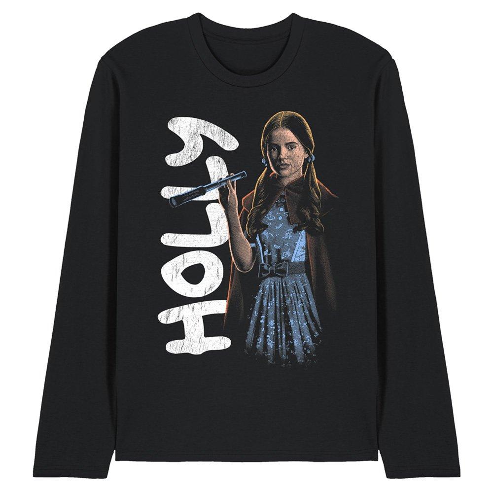 Black - Stranger Things - Stranger Things Holly Neo Homage Long Sleeve T-Shi - 1
