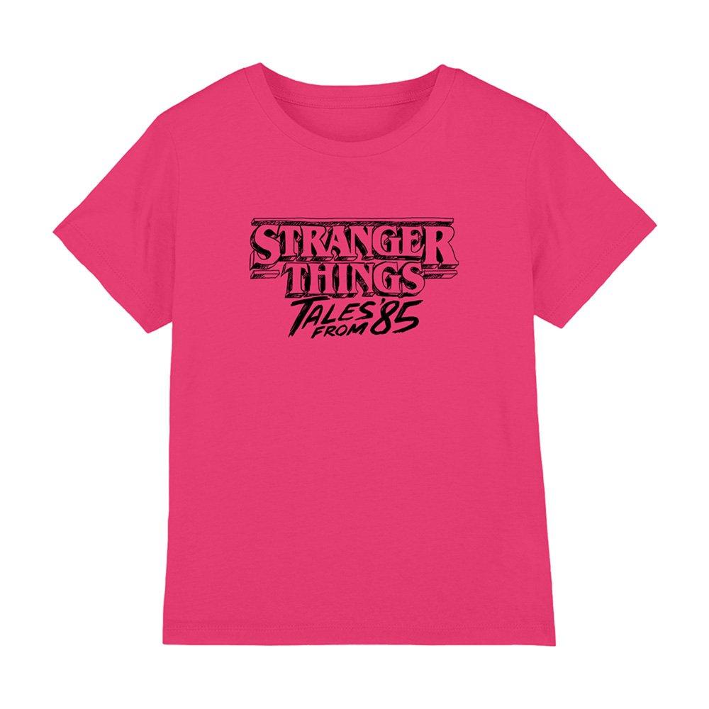 Fuchsia - Stranger Things - Stranger Things Tales From 85 Sketch Logo Kids T S - 1
