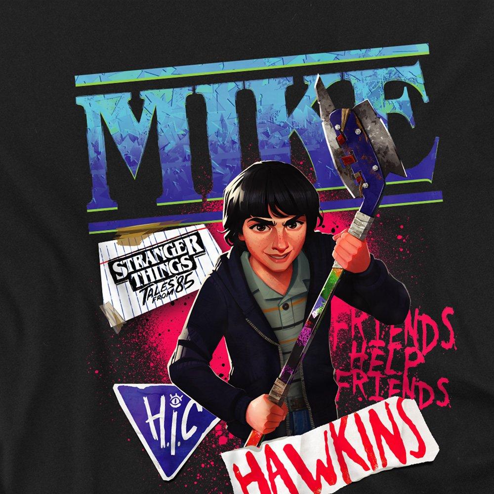 Black - Stranger Things - Stranger Things Tales From 85 Mike Kids T Shirt B - 2