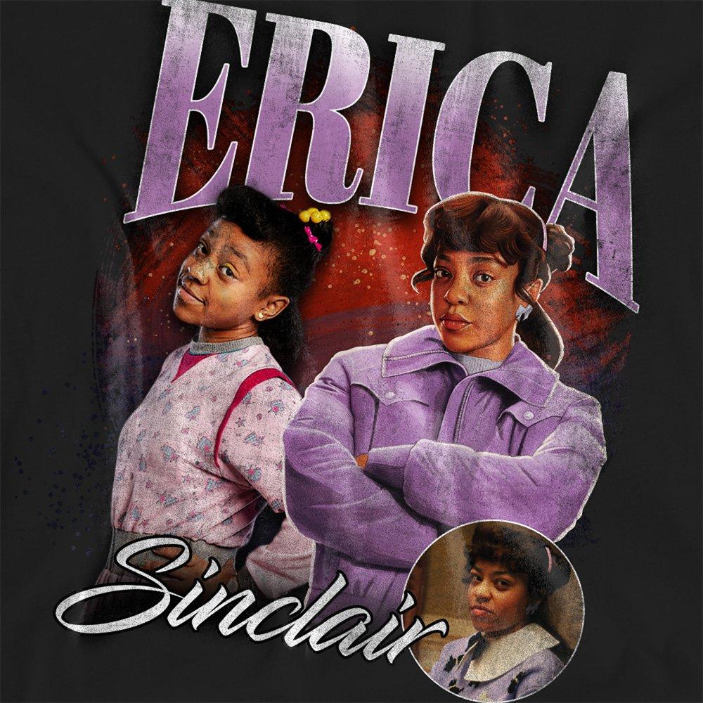 Black - Stranger Things - Stranger Things Erica Homage T Shirt Black - 2