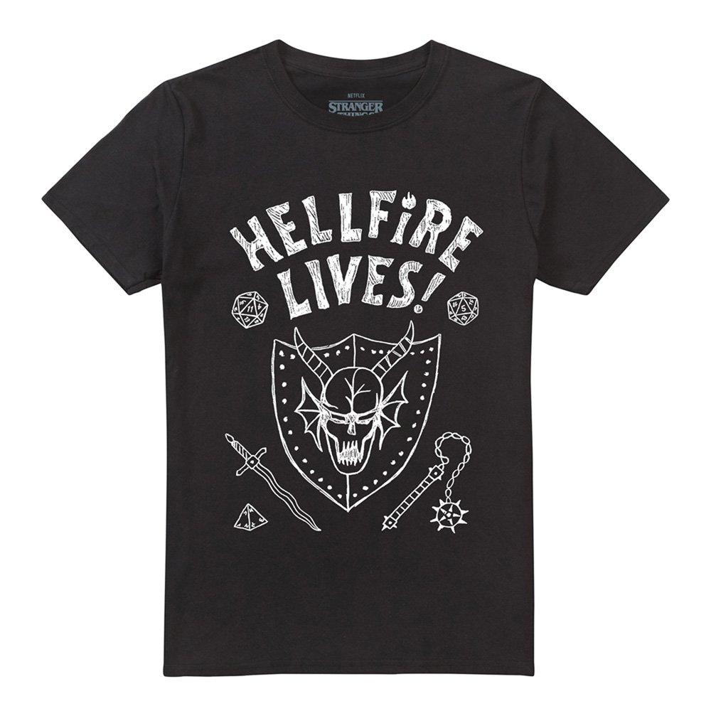 Black - Stranger Things - Stranger Things Hellfire Graduation Invert T-Shirt - 4