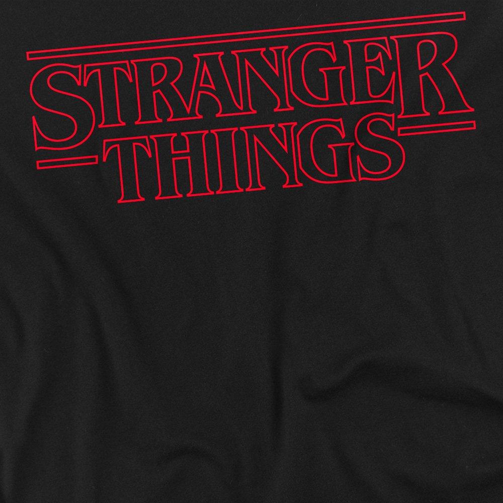Black - Stranger Things - Stranger Things Outline Logo T-Shirt Black - 2