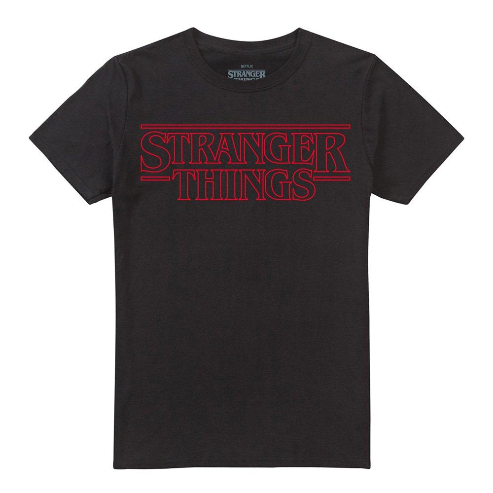Black - Stranger Things - Stranger Things Outline Logo T-Shirt Black - 4