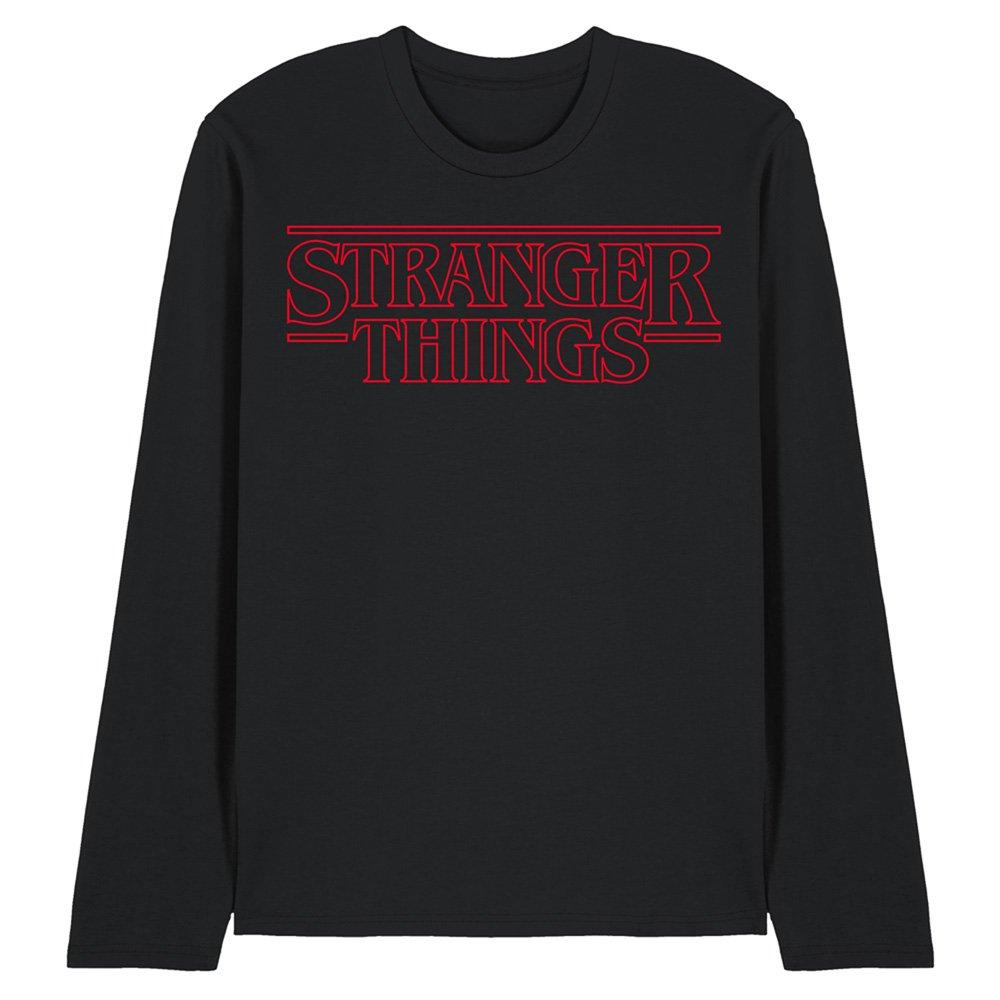 Black - Stranger Things - Stranger Things Outline Logo Long Sleeve T-Shirt - 1