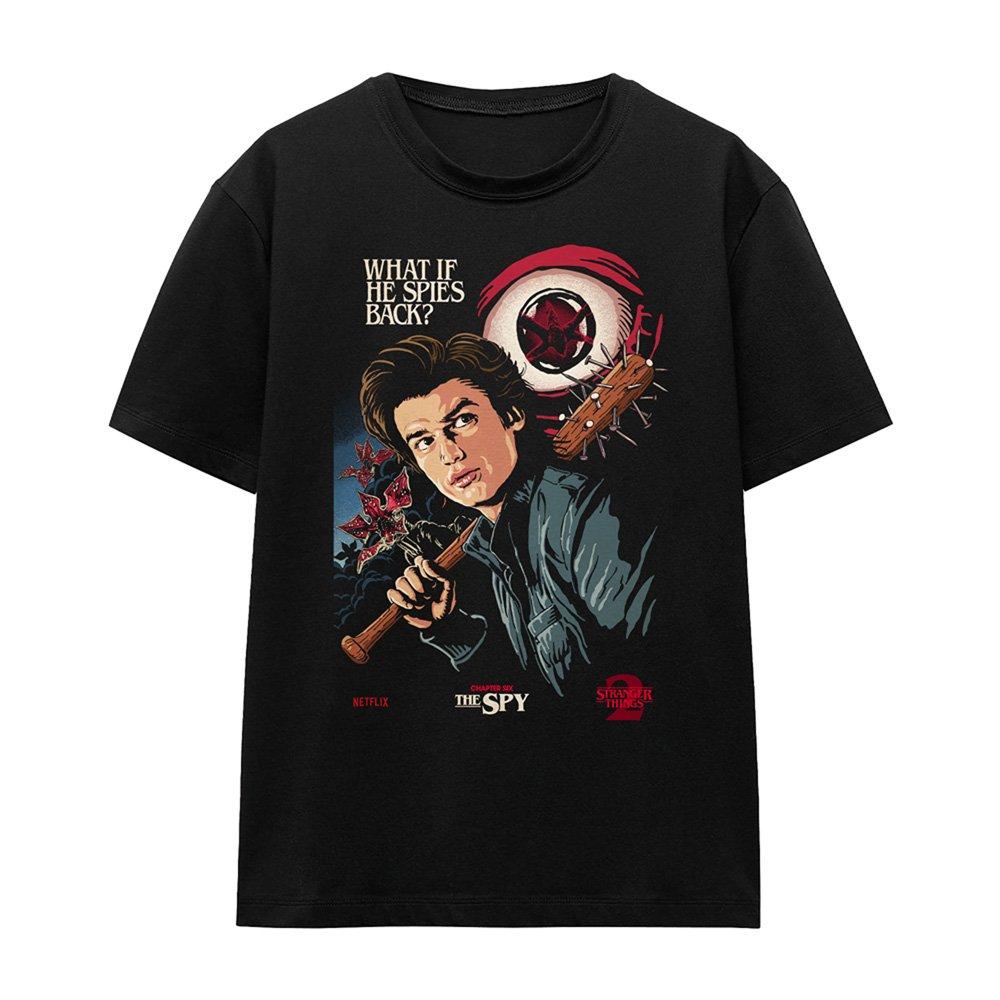 Black - Stranger Things - Stranger Things Butcher Billy S2 Ch6 T Shirt Blac - 4