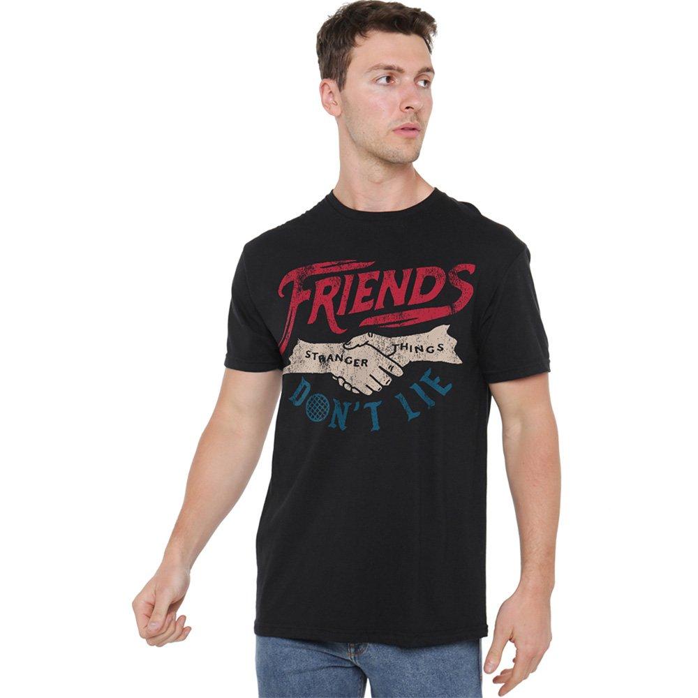 Black - Stranger Things - Stranger Things Friends DonT Lie T-Shirt Black - 1
