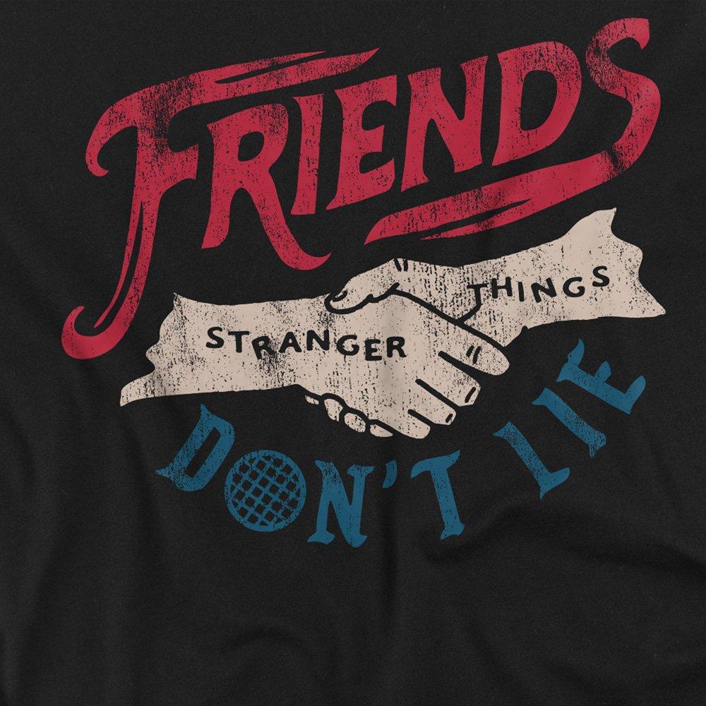 Black - Stranger Things - Stranger Things Friends DonT Lie T-Shirt Black - 2