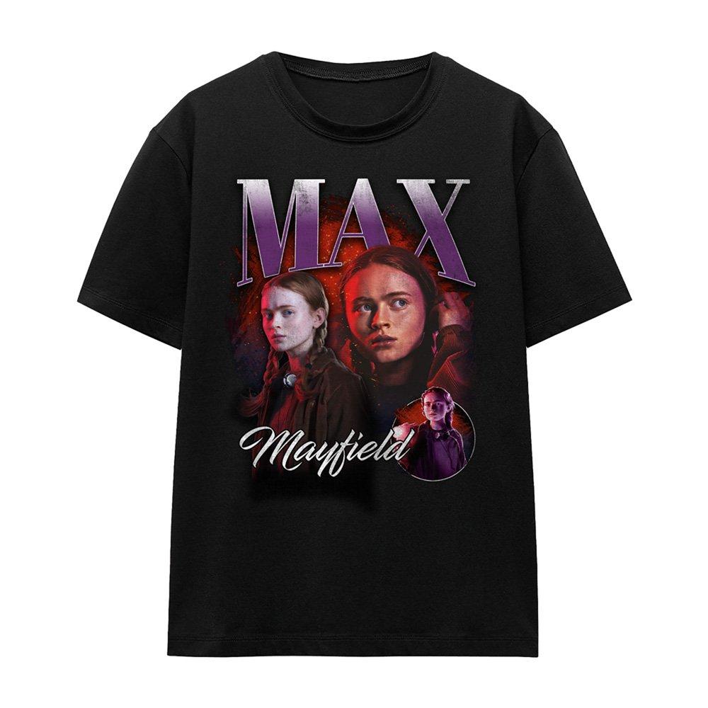 Black - Stranger Things - Stranger Things Max Homage T Shirt Black - 3