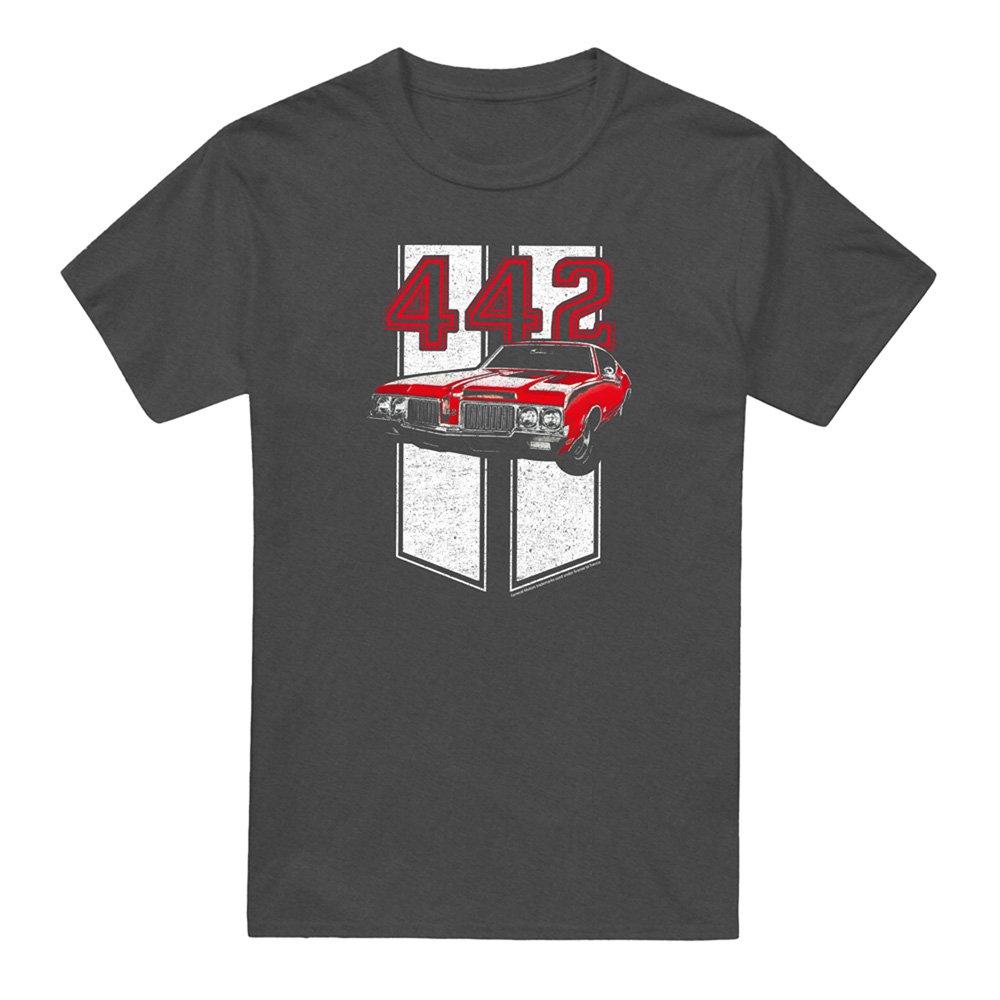 Grey - Other - Oldsmobile 442 T-Shirt Charcoal - 4