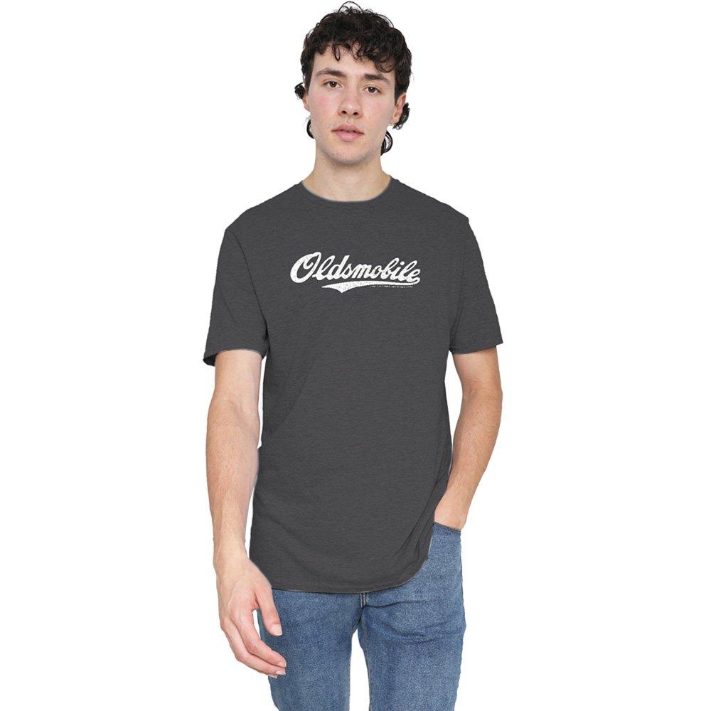 Grey - Other - Oldsmobile Oldsmobile Cursive Logo T-Shirt Charco - 1