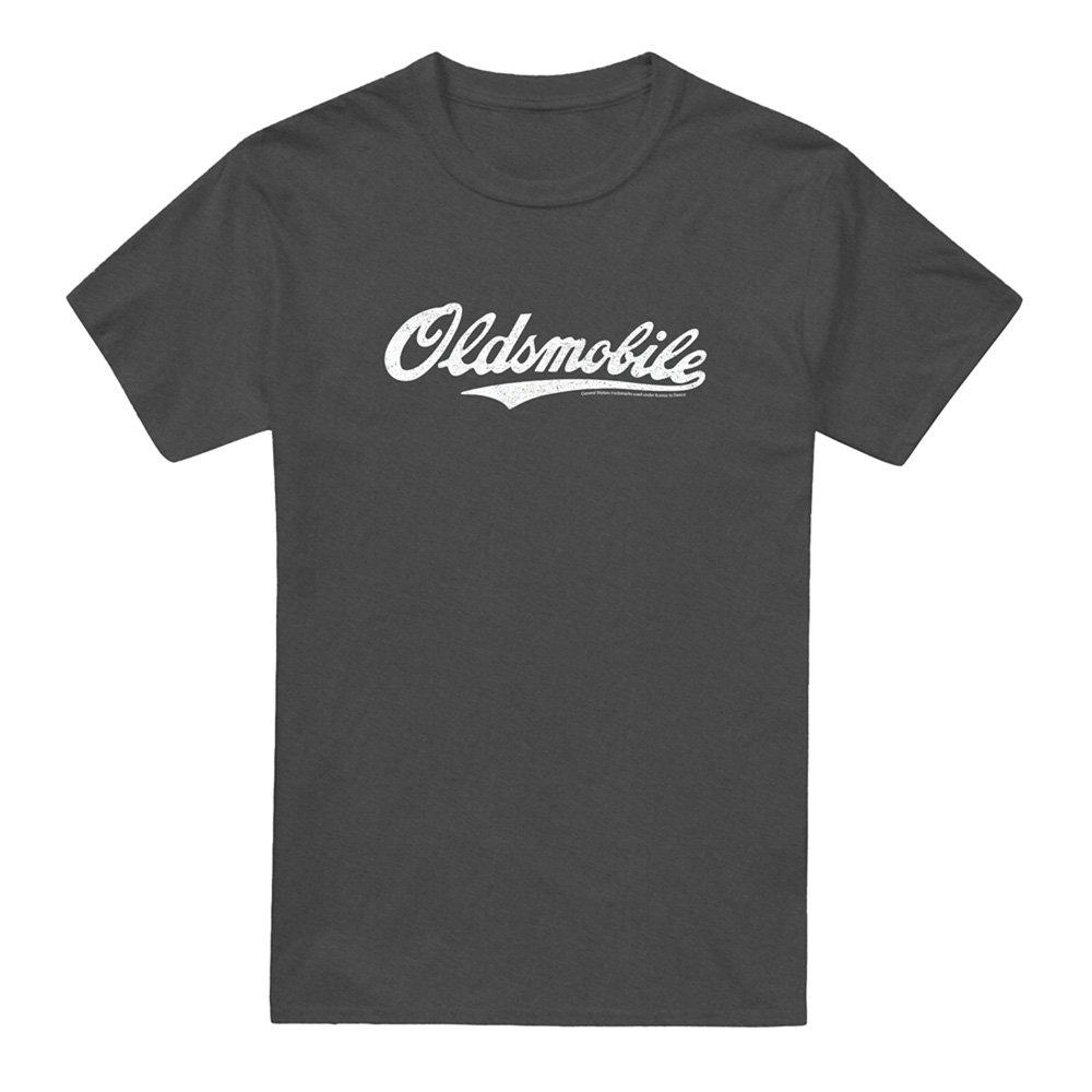Grey - Other - Oldsmobile Oldsmobile Cursive Logo T-Shirt Charco - 4