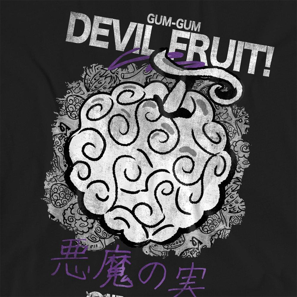 Black - One Piece - One Piece Gumgum Devil Fruit T-Shirt Black - 2
