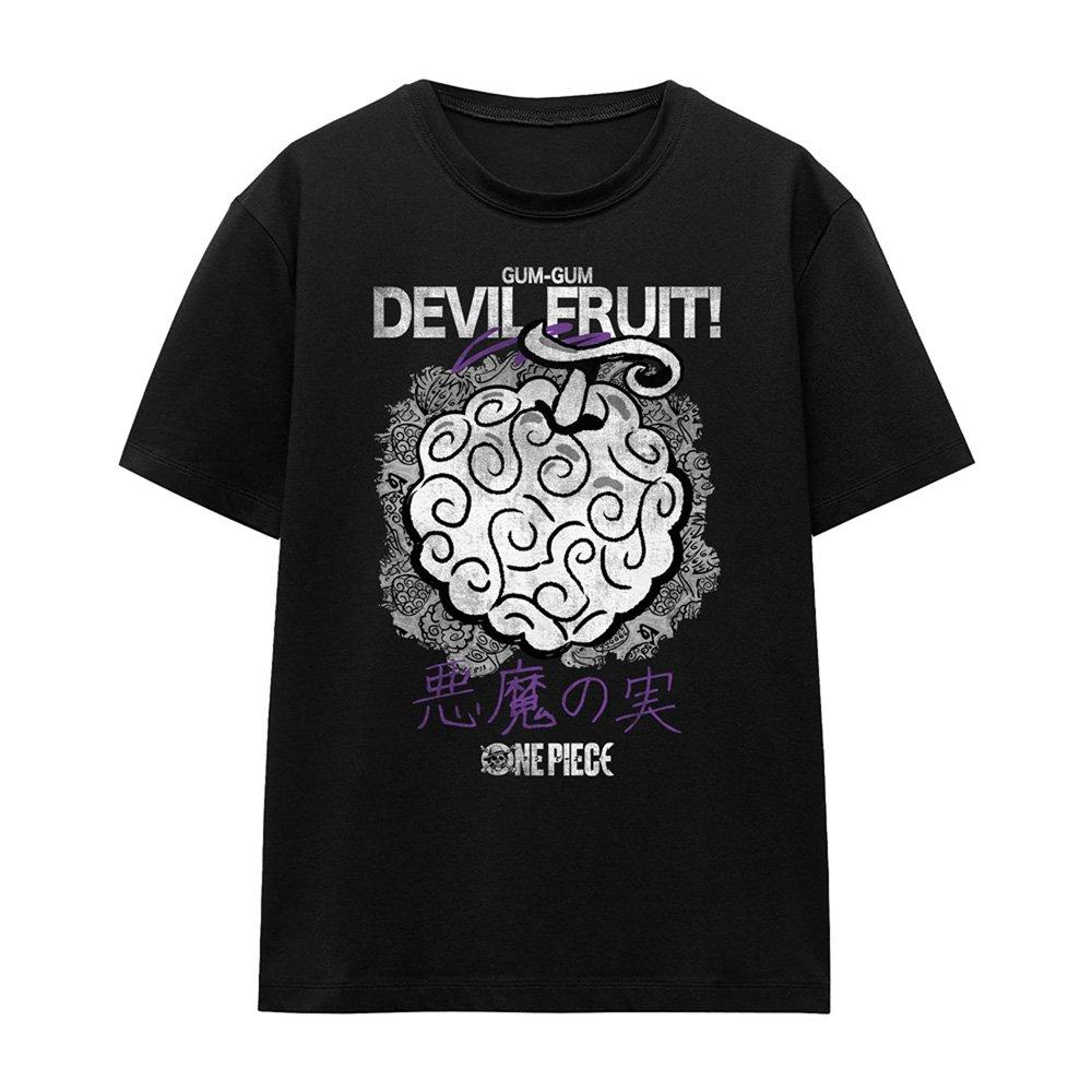 Black - One Piece - One Piece Gumgum Devil Fruit T-Shirt Black - 4