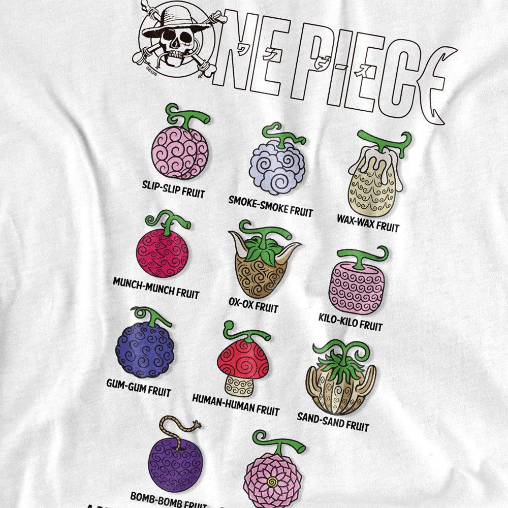 White - One Piece - One Piece Devil Fruits T-Shirt White - 2