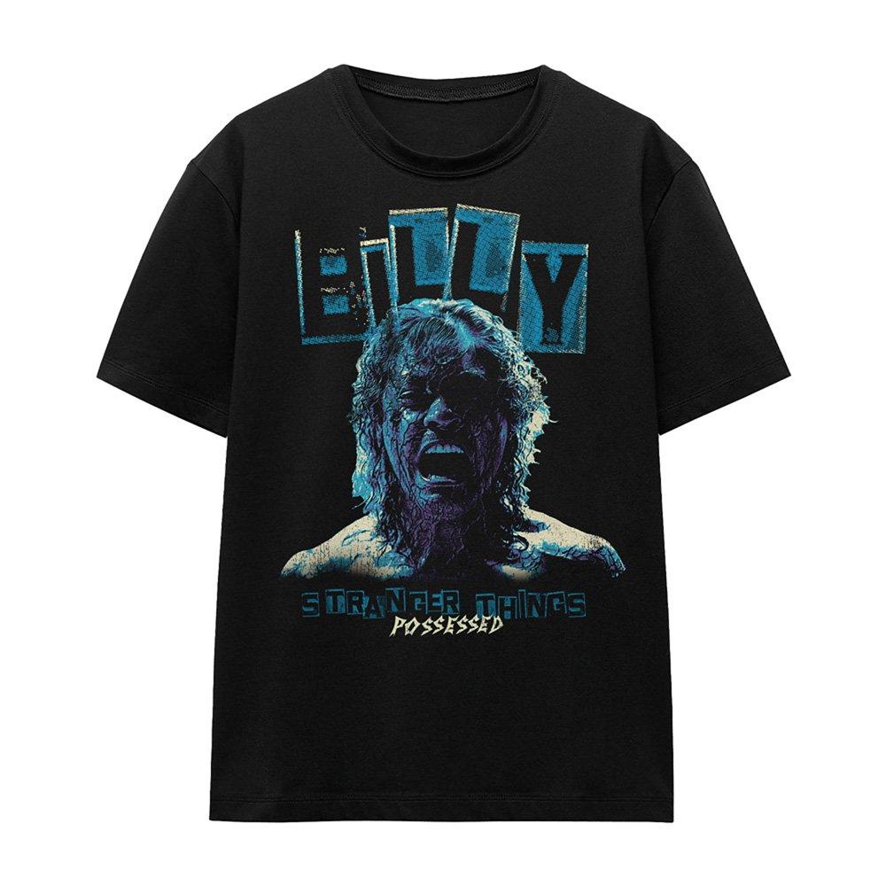 Black - Stranger Things - Stranger Things Billy Possessed T-Shirt Black - 4