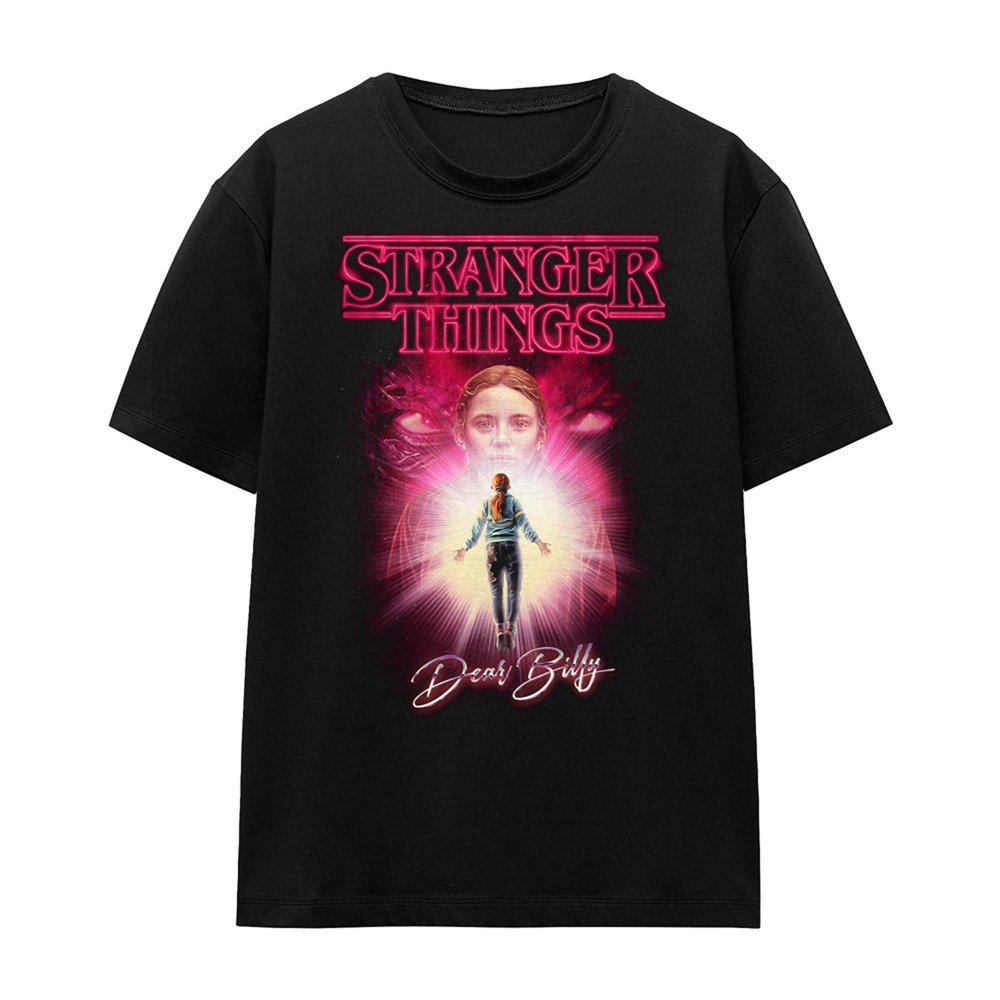 Black - Stranger Things - Stranger Things Dear Billy Womens T-Shirt Black - 4