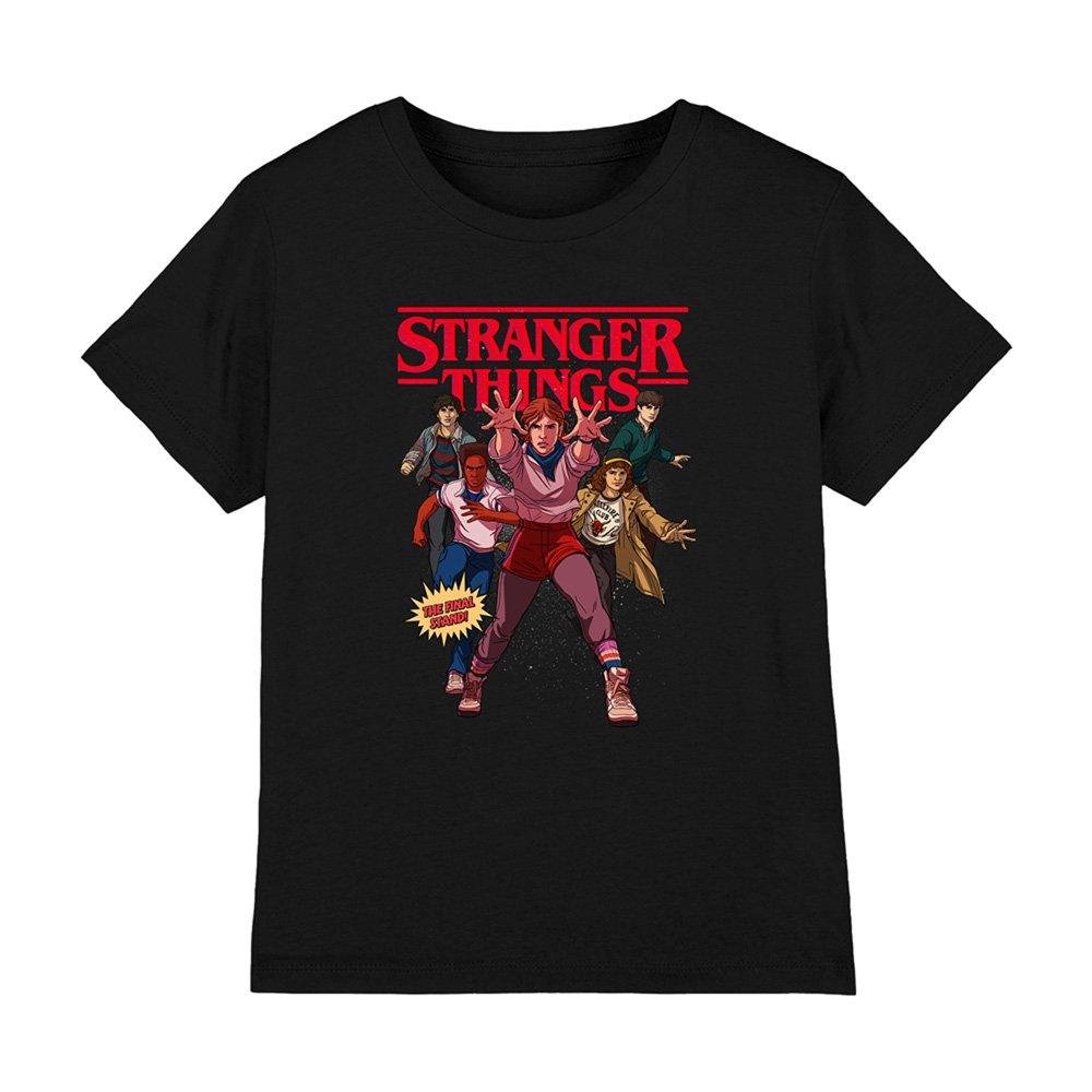 Black - Stranger Things - Stranger Things Final Stand Comic Kids T-Shirt Bl - 1