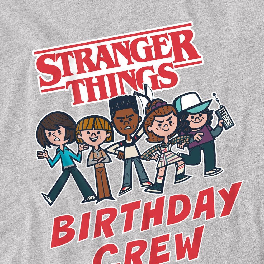 Light Grey - Stranger Things - Stranger Things Birthday Crew Upside Down Cartoon - 2
