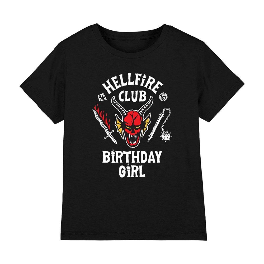 Black - Stranger Things - Stranger Things Hellfire Birthday Inverted T-Shirt - 1