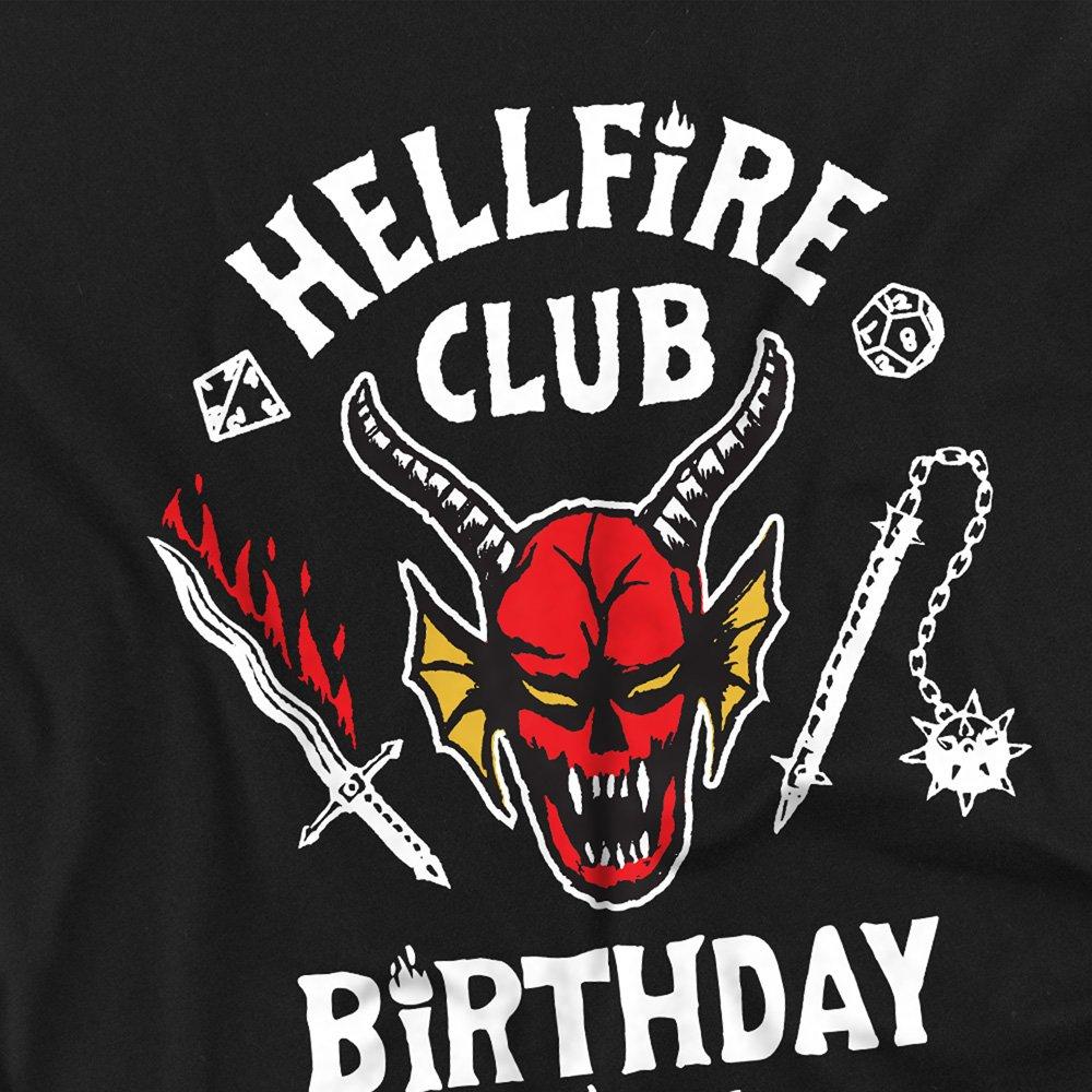 Black - Stranger Things - Stranger Things Hellfire Birthday Inverted T-Shirt - 2